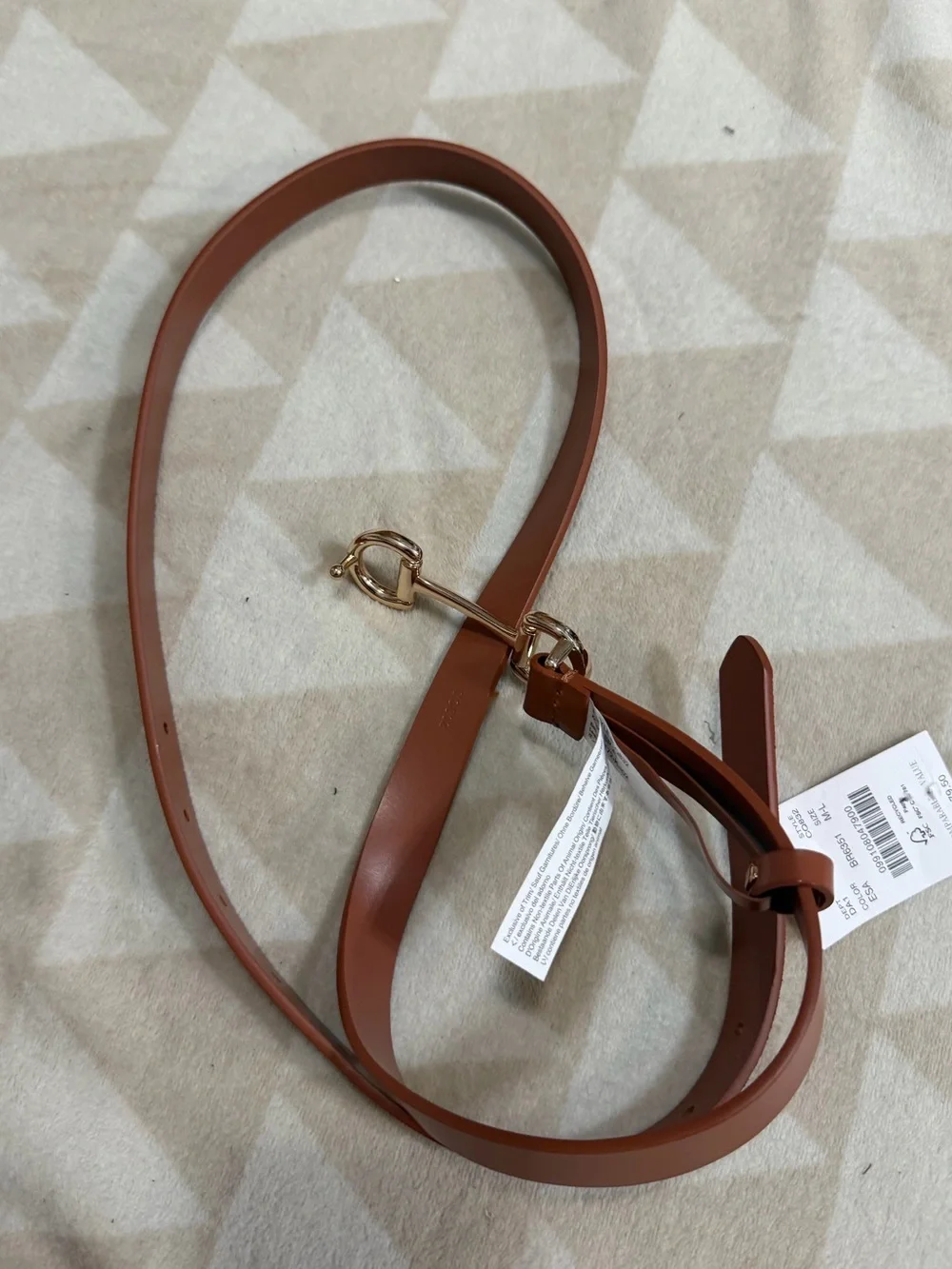 J crew English saddle Bit-buckle leather belt